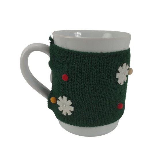 Threshold Coffee Mug W/Buttoned Christmas Sweater 13oz. Cup - Picture 3 of 6